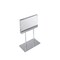 Azar Displays Acrylic Block Counter Sign Holder on Chrome Stand 8.5"W x 13.5" H 104560 - alternate 1